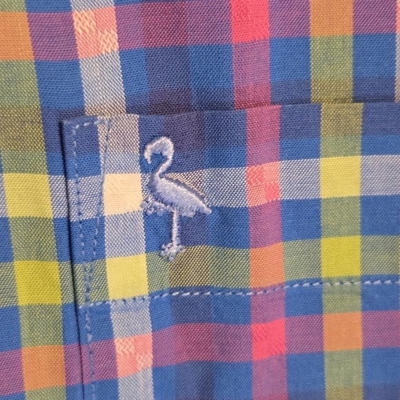 TAILORBYRD COLLECTION Stretch Men's Multi Color Plaid Button Down Size Medium - Picture 6 of 13